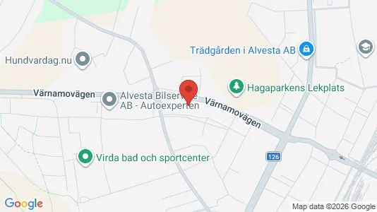 Lägenheter att hyra i Alvesta - kort over placeringen