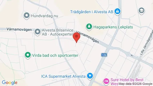 Lägenheter att hyra i Alvesta - kort over placeringen