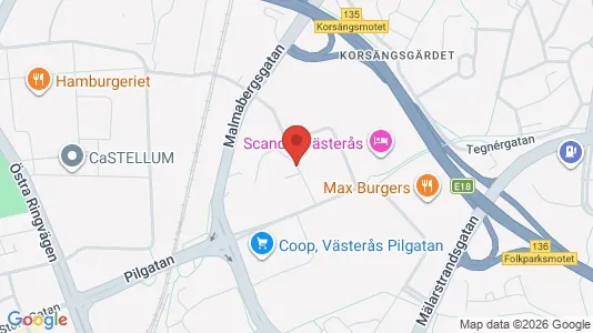 Lägenheter att hyra i Köping - kort over placeringen