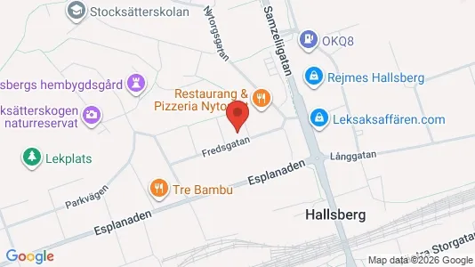 Lägenheter att hyra i Hallsberg - kort over placeringen