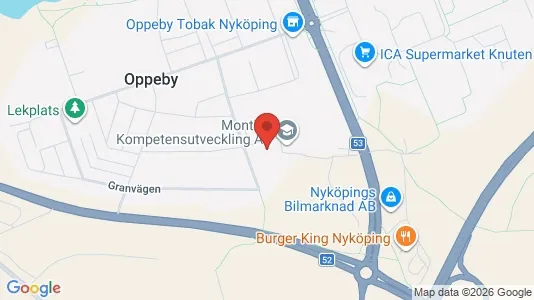 Lägenheter att hyra i Nyköping - kort over placeringen