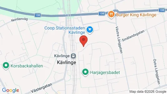 Lägenheter att hyra i Kävlinge - kort over placeringen