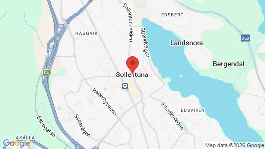 Lägenheter att hyra i Sollentuna - kort over placeringen