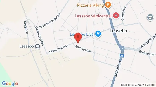 Lägenheter att hyra i Lessebo - kort over placeringen