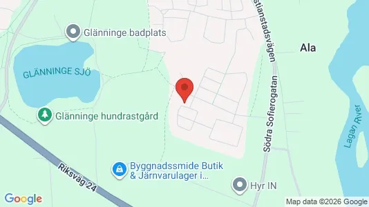 Lägenheter att hyra i Laholm - kort over placeringen