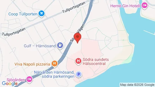 Lägenheter att hyra i Härnösand - kort over placeringen