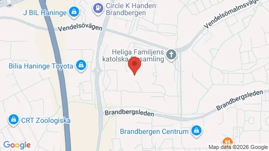Lägenheter att hyra i Haninge - kort over placeringen