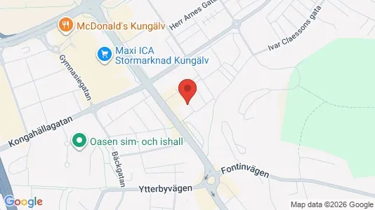 Lägenheter att hyra i Kungälv - kort over placeringen