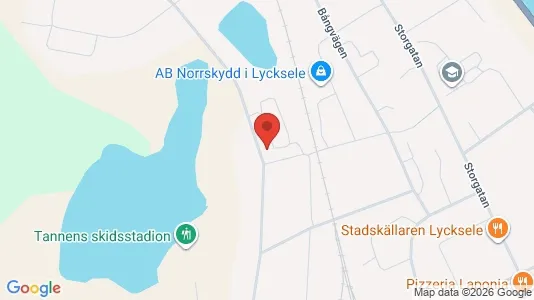 Lägenheter att hyra i Lycksele - kort over placeringen