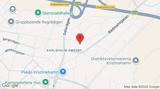 Lägenheter att hyra i Kristinehamn - kort over placeringen
