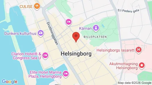 Lägenheter att hyra i Helsingborg - kort over placeringen