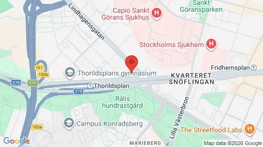 Lägenheter att hyra i Kungsholmen - kort over placeringen