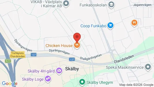 Lägenheter att hyra i Kalmar - kort over placeringen