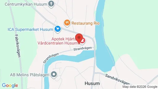 Lägenheter att hyra i Örnsköldsvik - kort over placeringen