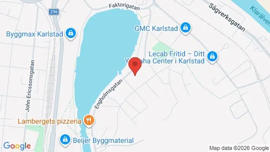 Lägenheter att hyra i Karlstad - kort over placeringen