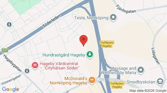Lägenheter att hyra i Norrköping - kort over placeringen