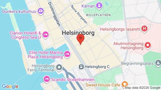 Lägenheter att hyra i Helsingborg - kort over placeringen