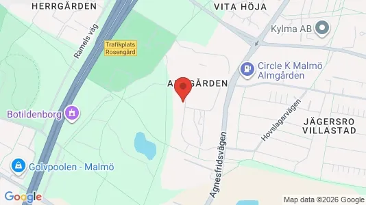 Lägenheter att hyra i Malmö Centrum - kort over placeringen