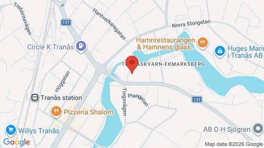 Lägenheter att hyra i Tranås - kort over placeringen