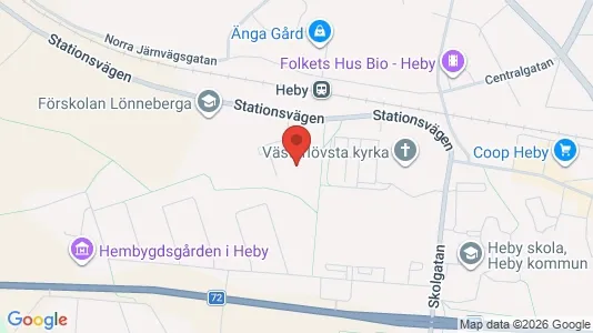Lägenheter att hyra i Heby - kort over placeringen