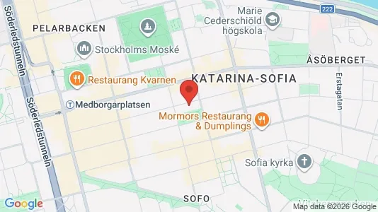 Lägenheter att hyra i Södermalm - kort over placeringen