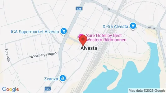 Lägenheter att hyra i Alvesta - kort over placeringen