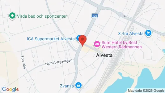 Lägenheter att hyra i Alvesta - kort over placeringen