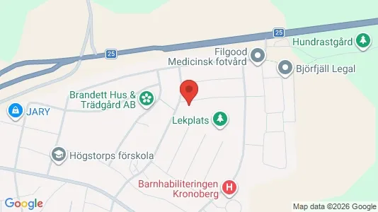 Lägenheter att hyra i Växjö - kort over placeringen