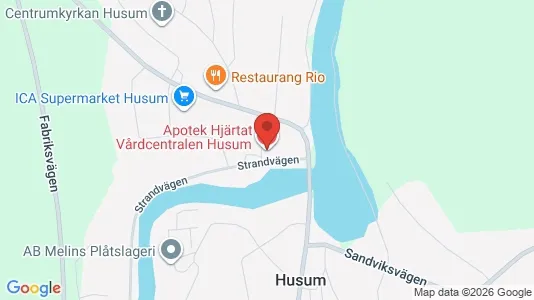 Lägenheter att hyra i Örnsköldsvik - kort over placeringen