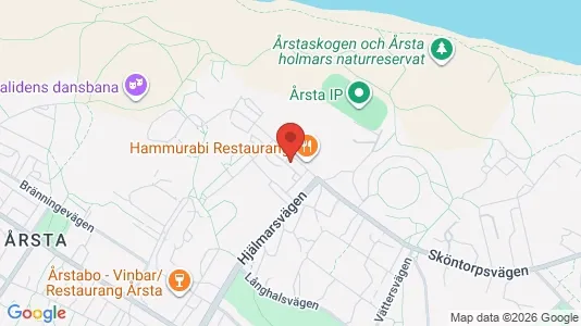 Lägenheter att hyra i Hammarbyhamnen - kort over placeringen