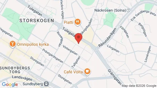 Lägenheter att hyra i Sundbyberg - kort over placeringen