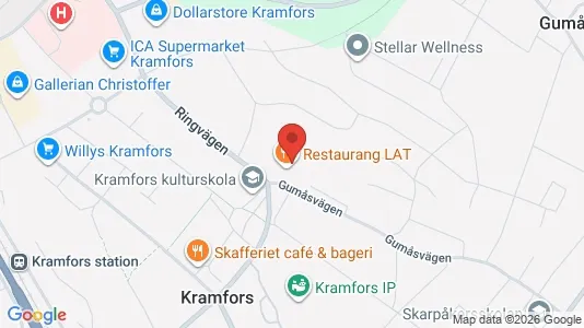 Lägenheter att hyra i Kramfors - kort over placeringen