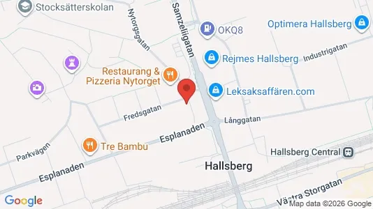 Lägenheter att hyra i Hallsberg - kort over placeringen