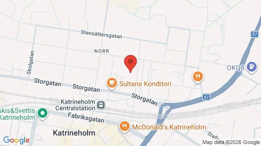 Lägenheter att hyra i Katrineholm - kort over placeringen
