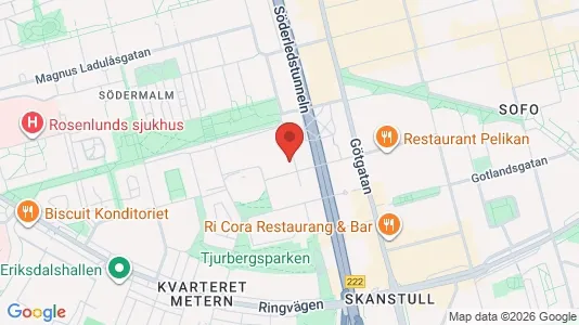 Lägenheter att hyra i Södermalm - kort over placeringen