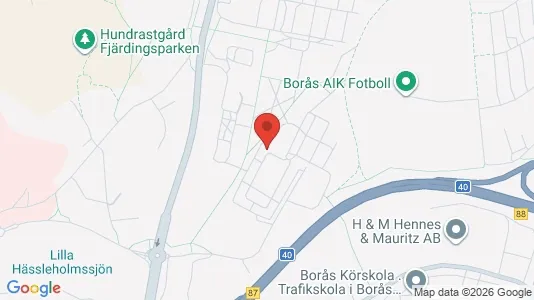 Lägenheter att hyra i Borås - kort over placeringen