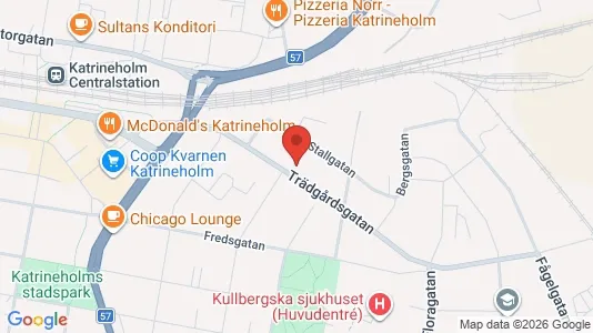 Lägenheter att hyra i Katrineholm - kort over placeringen