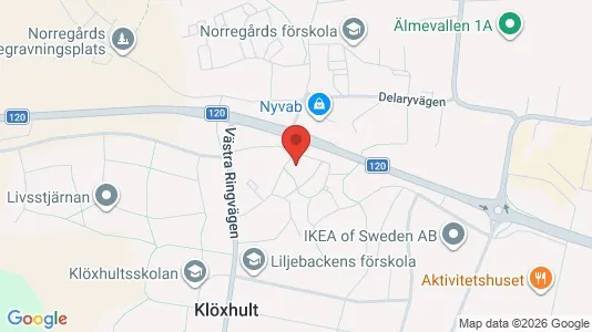 Lägenheter att hyra i Älmhult - kort over placeringen