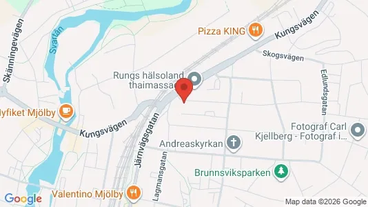 Lägenheter att hyra i Mjölby - kort over placeringen