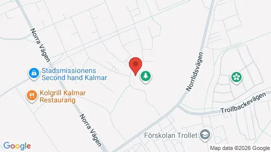 Lägenheter att hyra i Kalmar - kort over placeringen