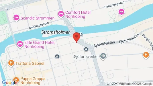 Lägenheter att hyra i Norrköping - kort over placeringen