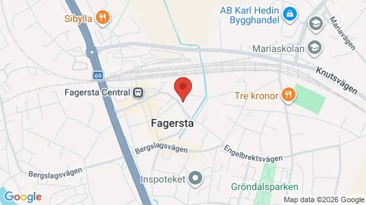 Lägenheter att hyra i Fagersta - kort over placeringen