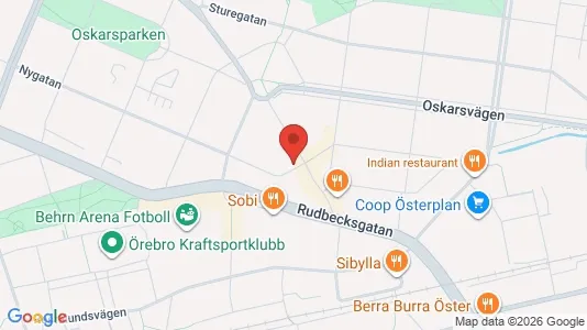 Lägenheter att hyra i Örebro - kort over placeringen
