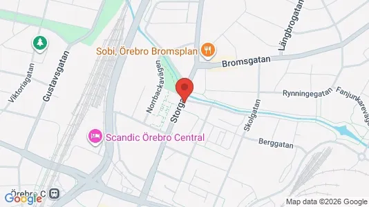 Lägenheter att hyra i Örebro - kort over placeringen