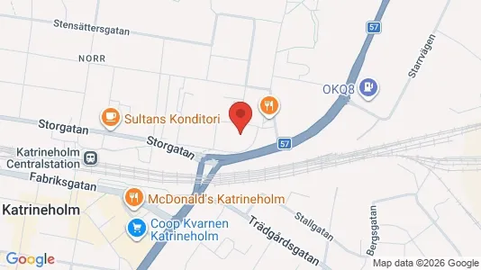 Lägenheter att hyra i Katrineholm - kort over placeringen