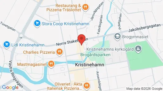 Lägenheter att hyra i Kristinehamn - kort over placeringen