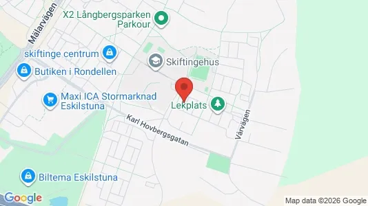 Lägenheter att hyra i Eskilstuna - kort over placeringen
