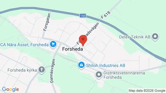 Lägenheter att hyra i Värnamo - kort over placeringen