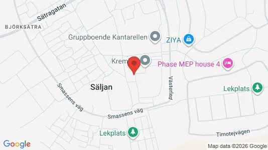 Lägenheter att hyra i Sandviken - kort over placeringen