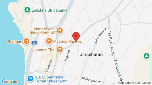 Lägenheter att hyra i Ulricehamn - kort over placeringen